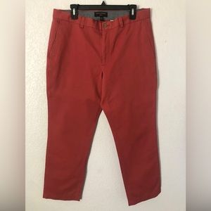 Banana Republic 34 x 30 Salmon Aiden Chino Pants Cotton Great Condition